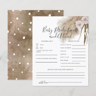 Roze Pampas Grass Baby Predications & Advice Kaart