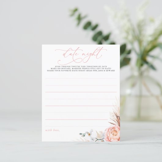 Roze Pampas grass Floral Date Night Ideeën (Staand voorkant)