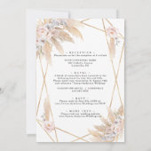 Roze pampas grass Gold in één keer Kaart (Achterkant)