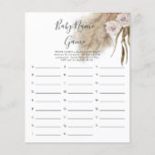 Roze Pampas Grass Name Shower Game (Voorkant)