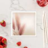 Roze Pampasgras Boheemse Boho Bruiloft Servet (Insitu)