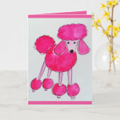 Roze pan-verjaardagskaart kaart (Gele Bloem)