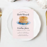 Roze Pancakes Bridal Brunch Kaart<br><div class="desc">Pancakes Bridal Brunch Invitation</div>