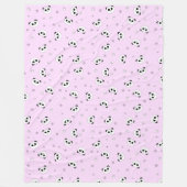 Roze Panda Blanket | Roze Panda | Baby 4 Levensduu Fleece Deken (Voorkant)