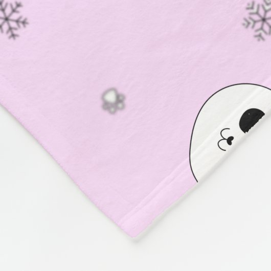 Roze Panda Blanket | Roze Panda | Baby 4 Levensduu Fleece Deken (Hoek)