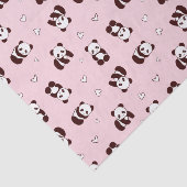 Roze Panda Hart Tissue Papier (Detail)