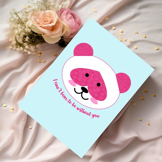 Roze Panda Jou Missen Kaart