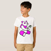 Roze Panda T-shirt (Voorkant volledig)