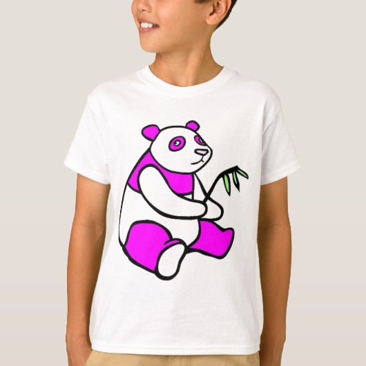 Roze Panda T-shirt (Voorkant)