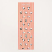 Roze Panda Yoga Mat Aangepaste Naam Aan Beide Kant (Voorkant)