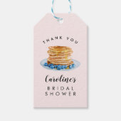 Roze Pannenkoek Vrijgezellenfeest Brunch Favor Tag Cadeaulabel (Voorkant)
