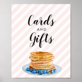 Roze Pannenkoeken Bruiloft Brunch Kaarten Cadeaus Poster (Voorkant)