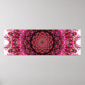 Roze panoramisch Mandala Poster (Voorkant)