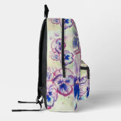 Roze Pansies Waterverf Meisjes Rugzak (Links)