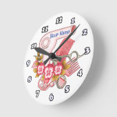 Roze Pansy Beautician Ronde Klok (Hoek)