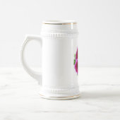 Roze Pansy Beer Stein Bierpul (Links)
