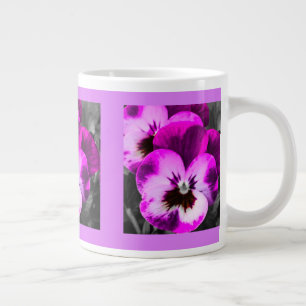 Roze Pansy Cup Grote Koffiekop