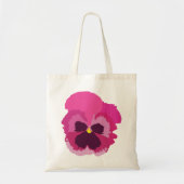 Roze Pansy Flower Tote Bag (Voorkant)
