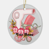 Roze Pansy Schoonheidsspecialiste Keramisch Ornament (Links)