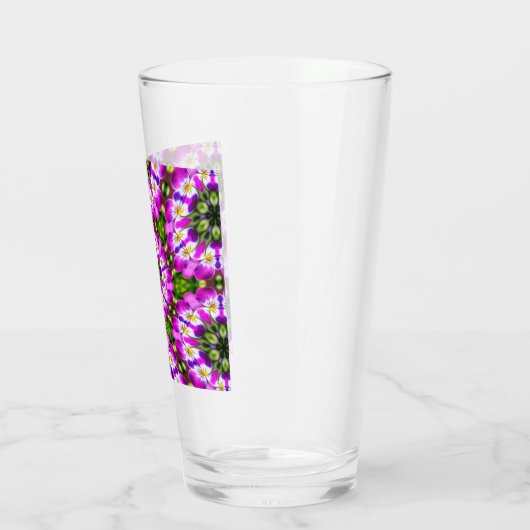 Roze pantaatpatroon glas (Links)