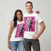 Roze panter T-shirt met Suit-ontwerp (Unisex)