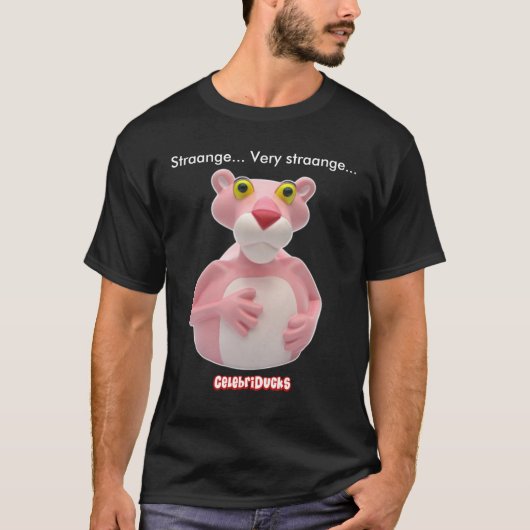Roze Panther Tshirt Parody CelebriDucks (Voorkant)