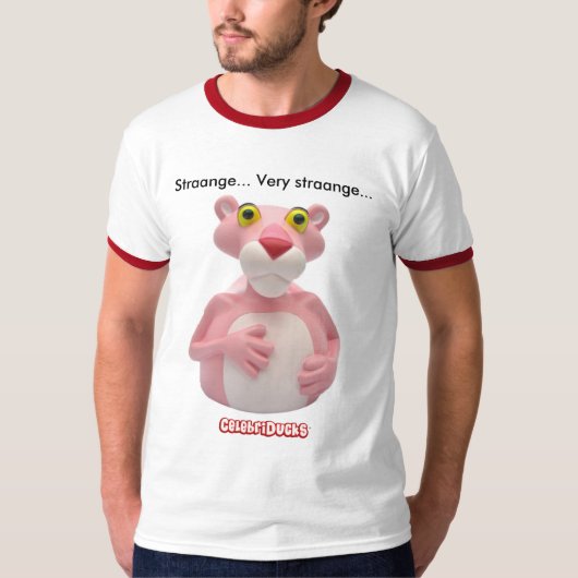 Roze Panther Tshirt Parody CelebriDucks (Voorkant)