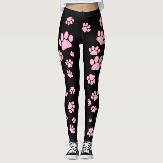 Roze pantherLeggings Leggings (Voorkant)