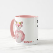 Roze pantherMok - CelebriDucks Rubber Duck Mokken (Voorkant links)
