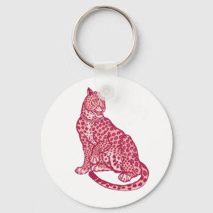 Roze pantherSleutelhanger Sleutelhanger