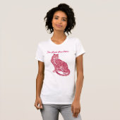 Roze panthertank t-shirt (Voorkant volledig)