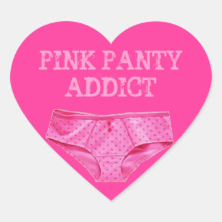 ROZE PANTY VERSLAAFDE (Hart Sticker) Hart Sticker