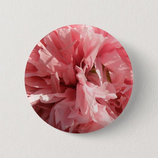 roze papaver Button (Voorkant)