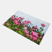 Roze papaver deurmat (Schuin)