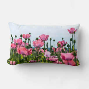 Roze papaver kussen