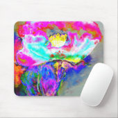 Roze papaver muismat (Met muis)