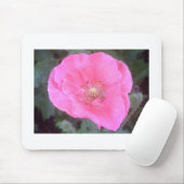 Roze papaver muismat (Met muis)