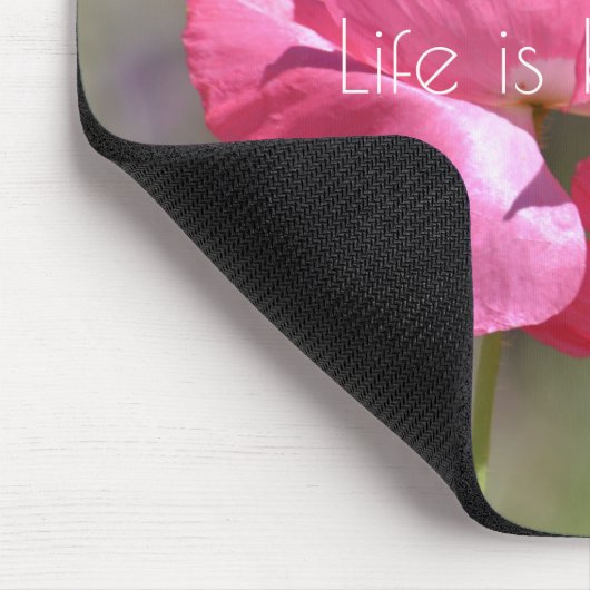 Roze papaver   muismat (Hoek)