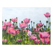 Roze papaver notitieblok (Voorkant)