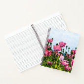 Roze papaver notitieboek (Binnen)