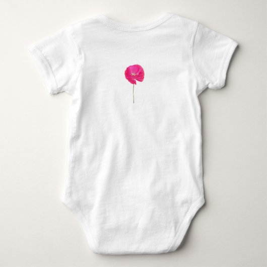 roze papaver romper (Achterkant)