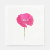 roze papaver servet (Voorkant)