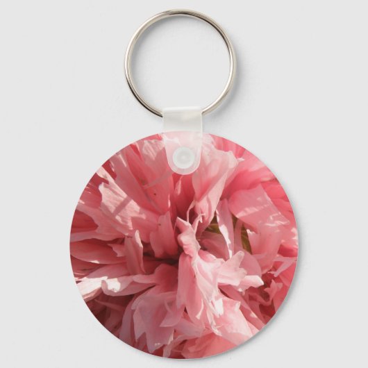 roze papaver Sleutelhanger (Voorkant)