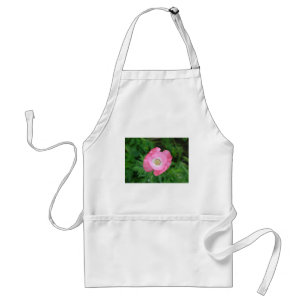 Roze papaver standaard schort