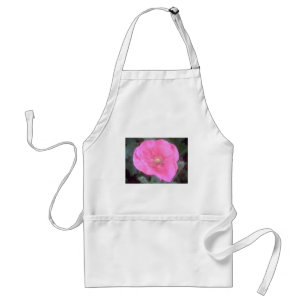 Roze papaver standaard schort