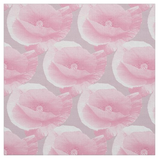 roze papaver. stof (Swatch)
