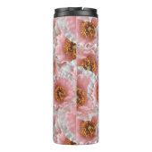 roze papaver thermosbeker (Achterkant)