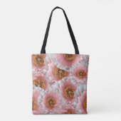 roze papaver tote bag (Achterkant)