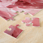  roze papaverpuzzel legpuzzel (Zijkant)