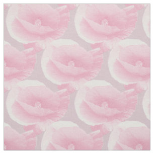 roze papavers. stof